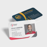 Tarjetas de visita de PVC blanco