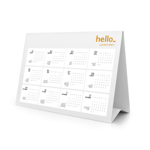 Calendario plegable