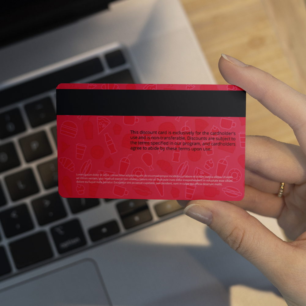 Tarjetas PVC con banda magnética LoCo: ejemplo 2