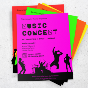 Carteles y pósters fluorescentes